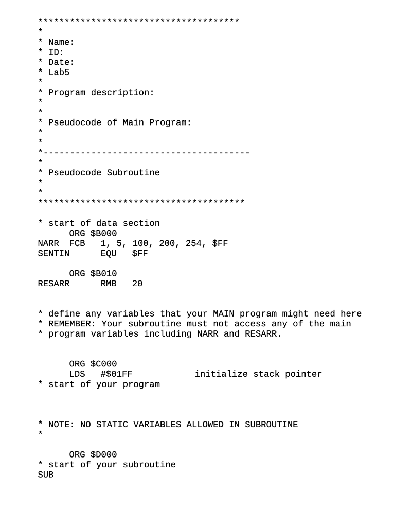 coding: transcripts example – design workbench... You are to design, write, assemble, and simulate an | Chegg.com
