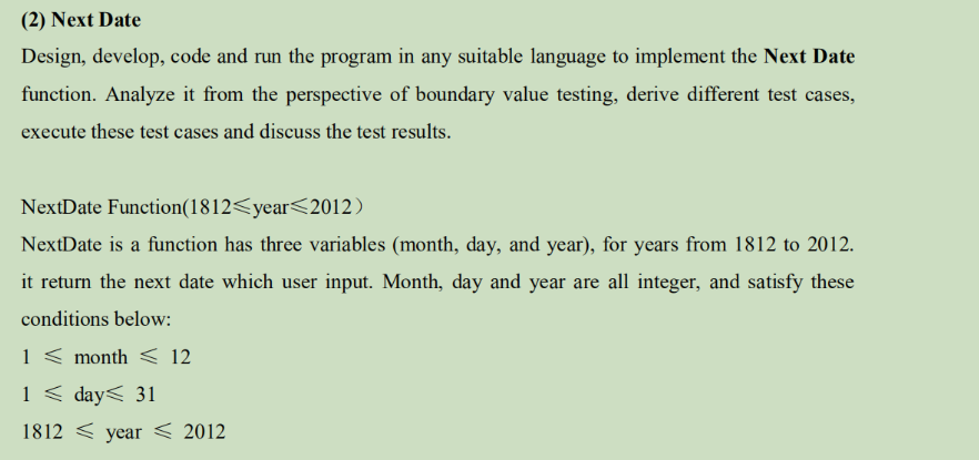 Solved SOFTWARE QUALITY ASSURANCE AND TESTING ANSWER SHOULD | Chegg.com