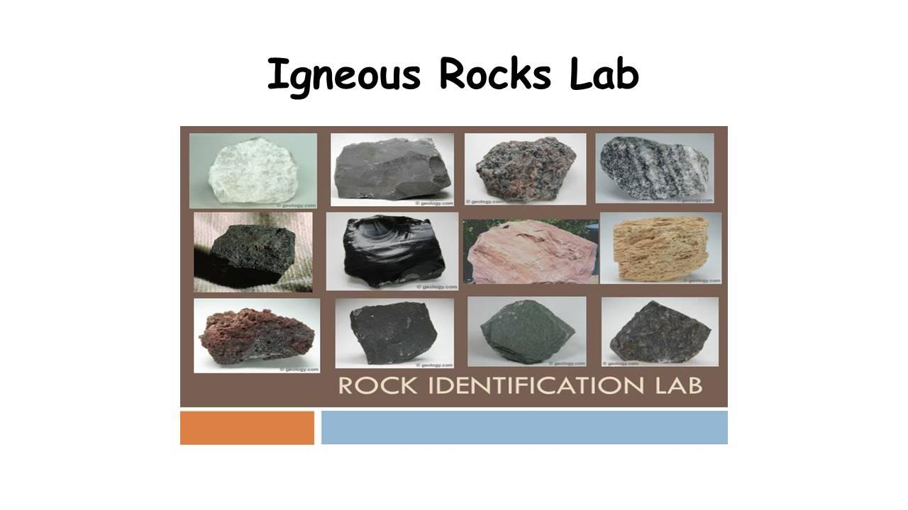 igneous rocks with labels