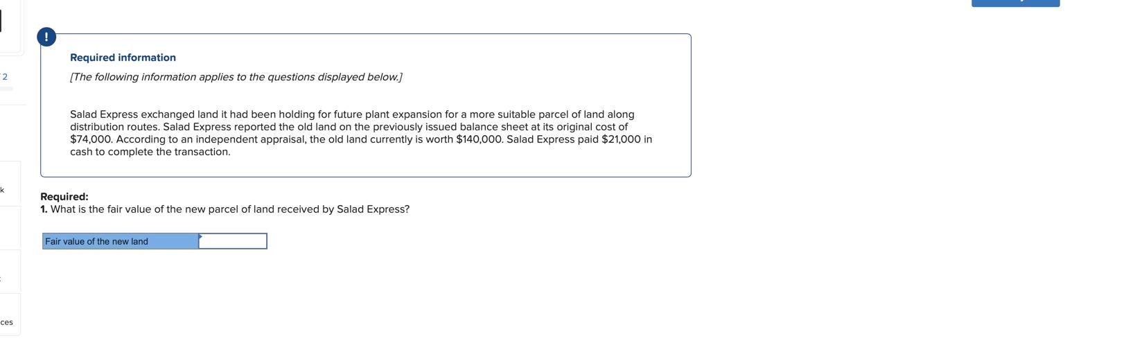 Solved ! Required information [The following information