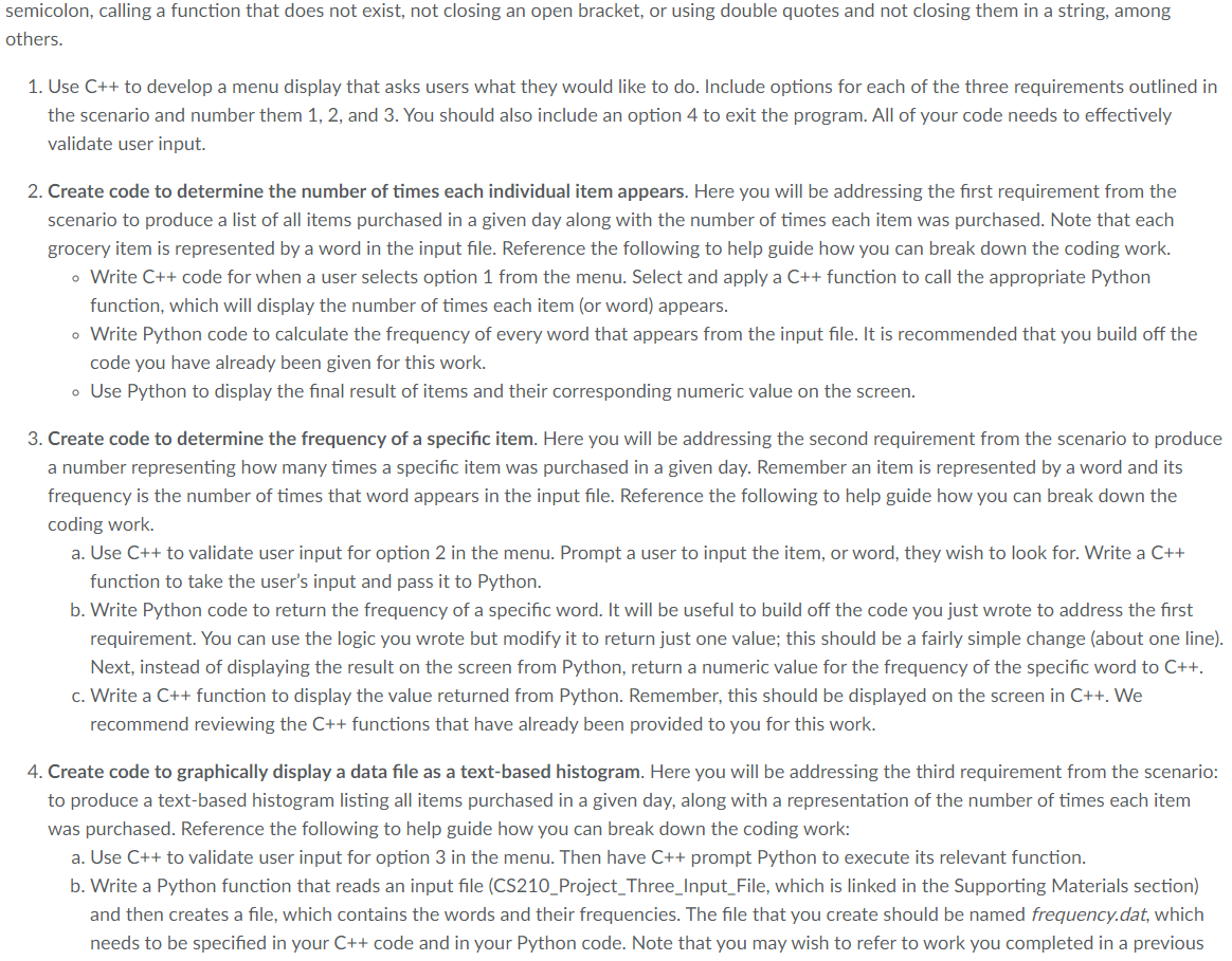 Scenario Corner Grocer You are doing a fantastic job