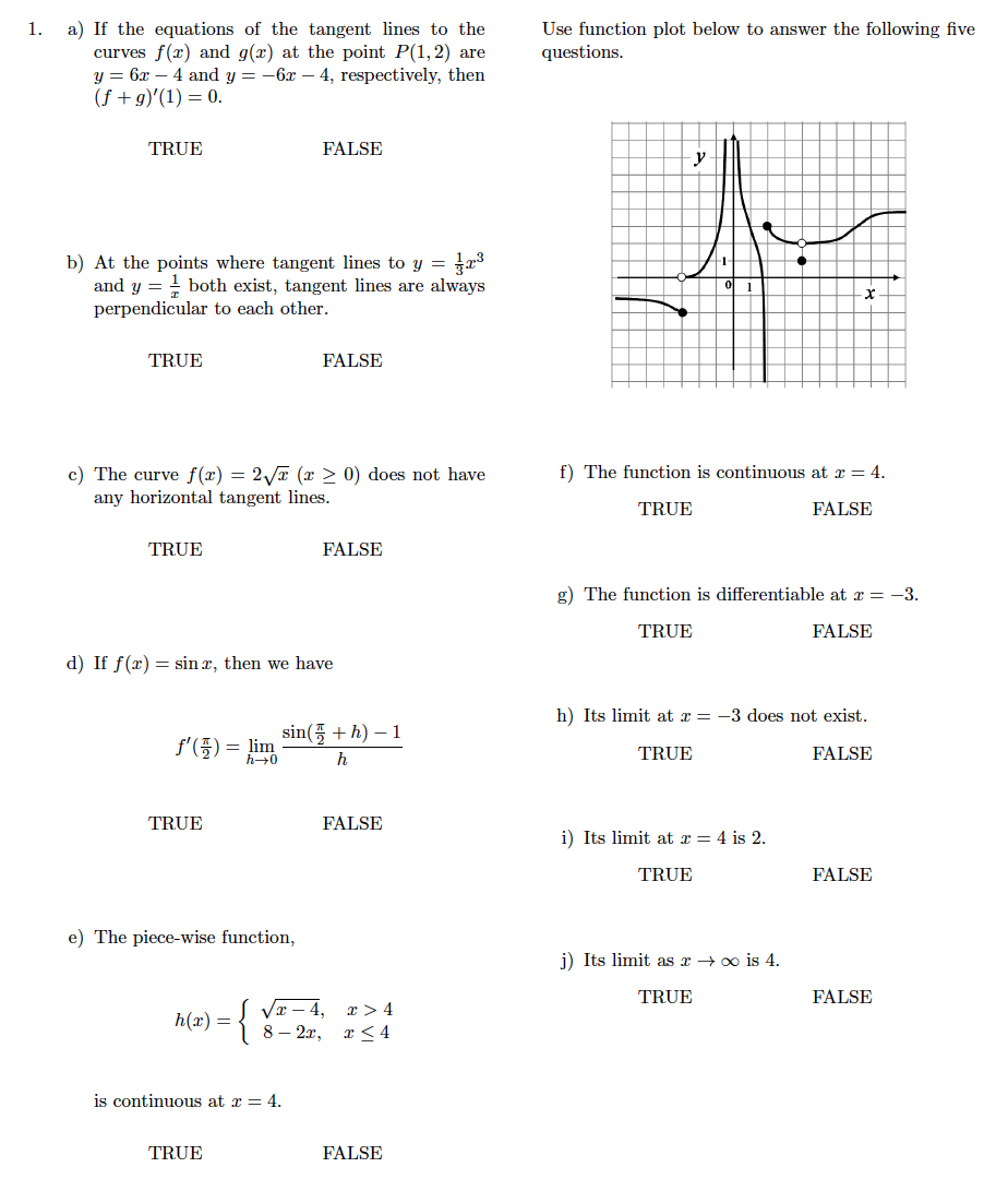 Solved 1. Use function plot below to answer the following | Chegg.com