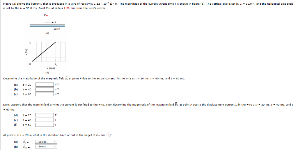Solved Figure a shows the current , that is produced in a | Chegg.com