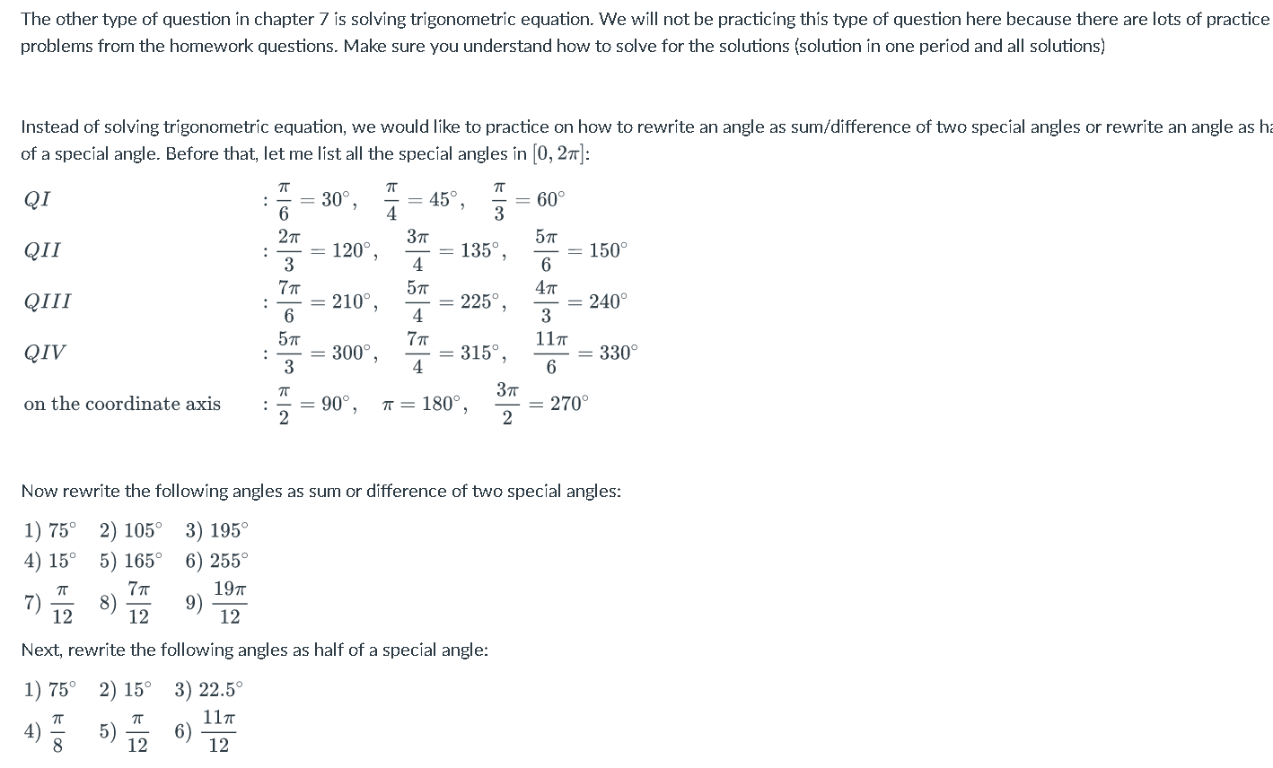 Solved The other type of question in chapter 7 is solving | Chegg.com
