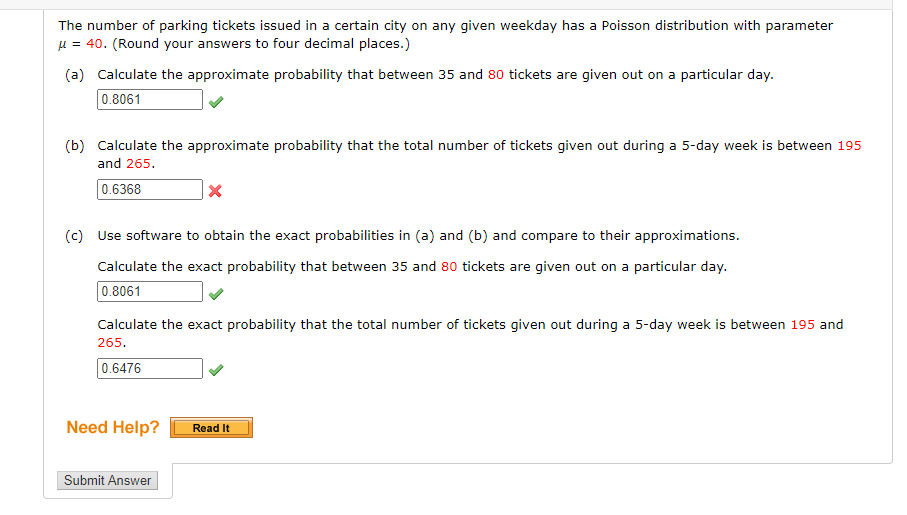 Solved The number of parking tickets issued in a certain