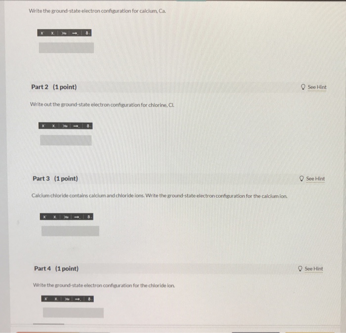 Solved Write The Groundstate Electron Configuration For