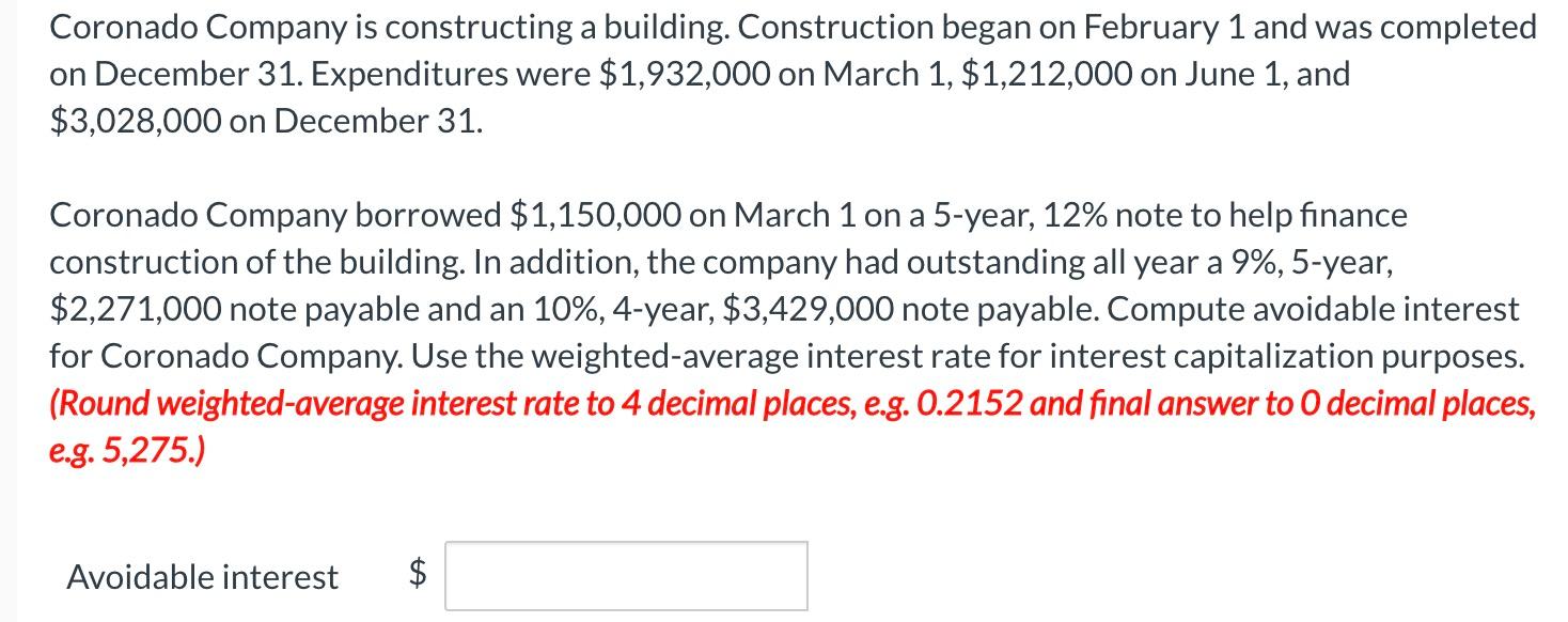CORONADO COMPANY IS CONSTRUCTING A BUILDING visual data 7