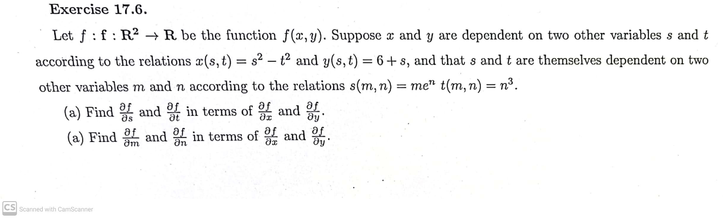 Solved Let f:f:R2→R be the function f(x,y). Suppose x and y | Chegg.com