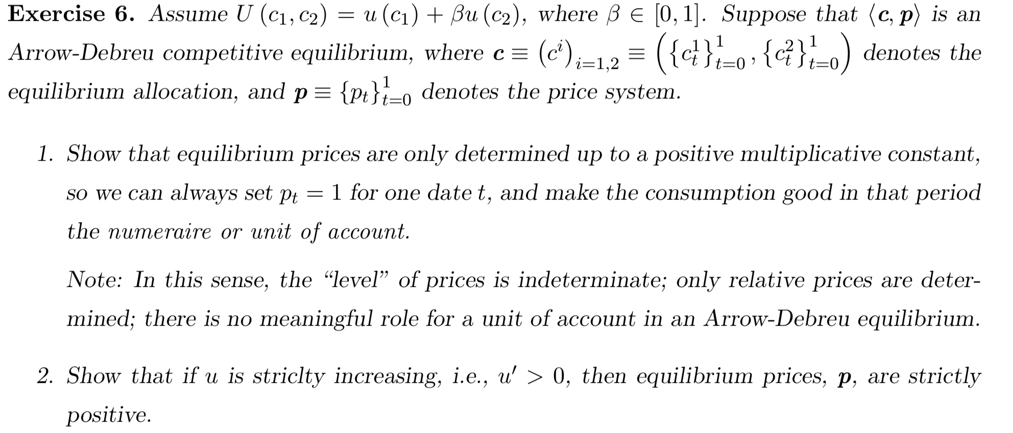 Assume U C1 C2 U C1 Bu C2 Where B 0 1 Chegg Com