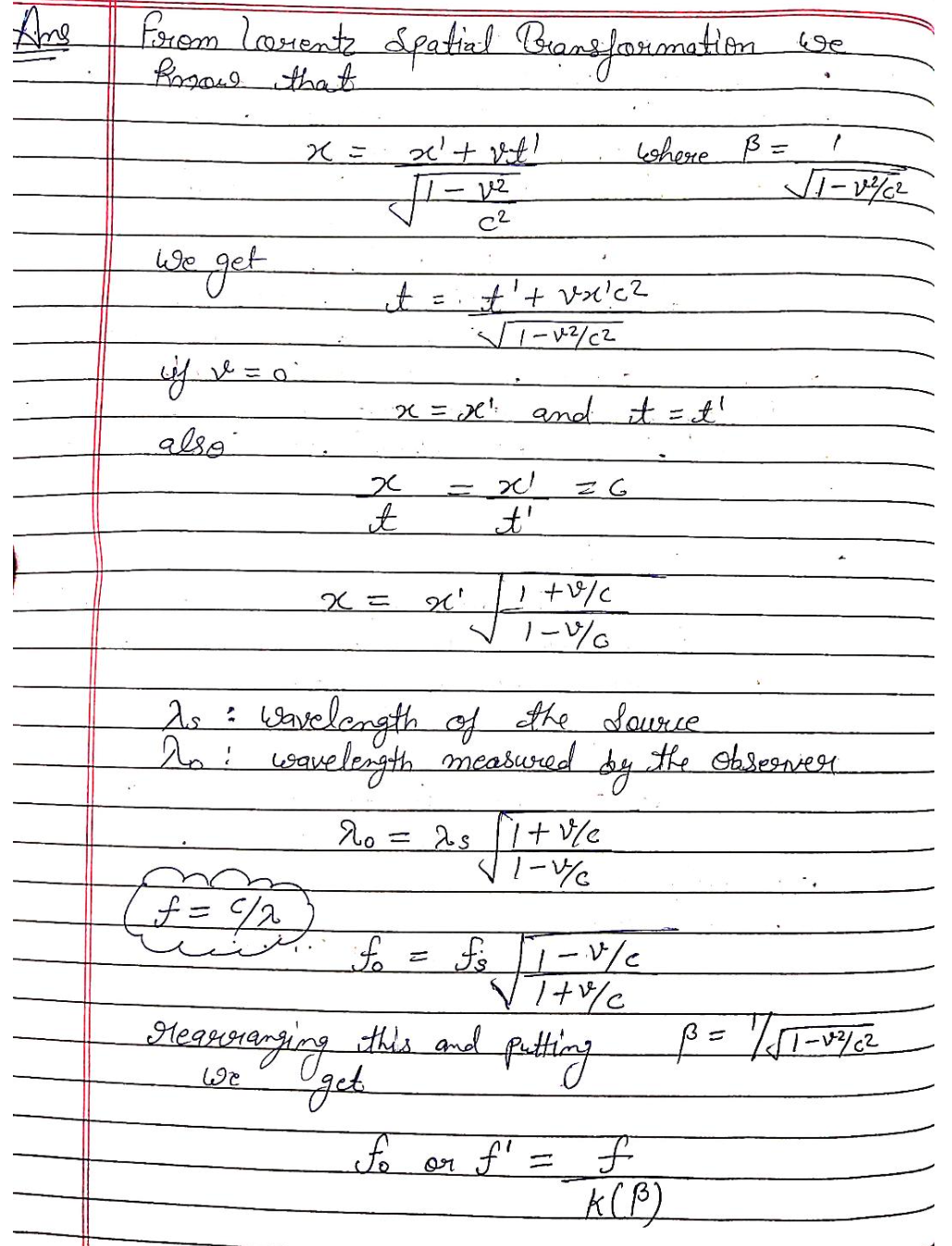 Solved Can you please draw the spacetime diagram of question | Chegg.com