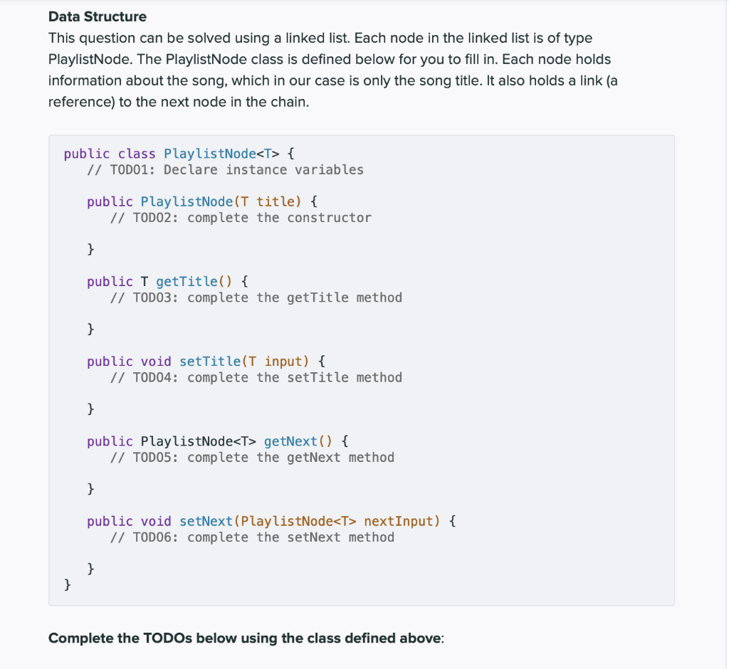 Solved IN JAVA COMPLETE THE //TODOS You're working your | Chegg.com