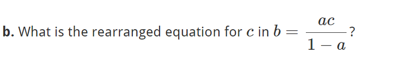 Solved Rearrange and isolate the indicated variables. a. | Chegg.com