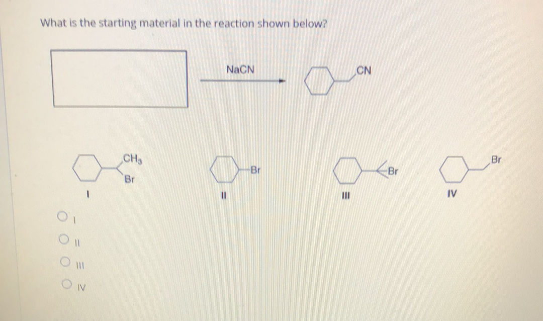 Solved What is the starting material in the reaction shown
