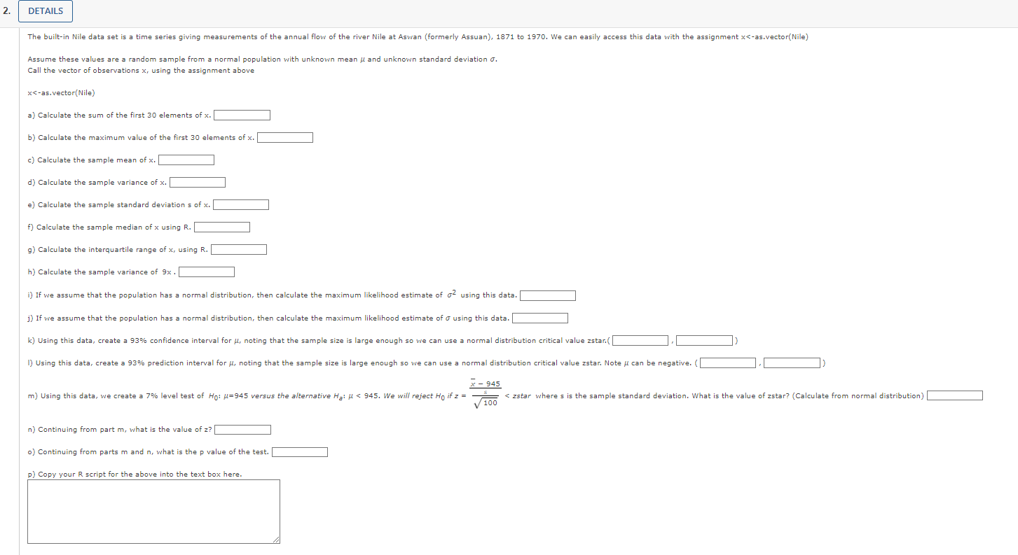 Round decimal answers to at least 3 places unless | Chegg.com