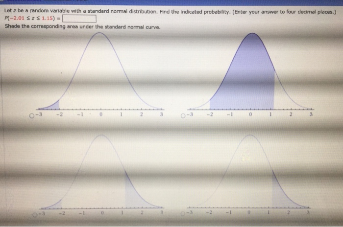 Solved Let z be a random variable with a standard normal | Chegg.com