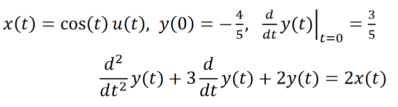 Solved Find the output, given the input and initial | Chegg.com