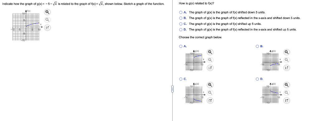 graph g x )=- 5 - 4