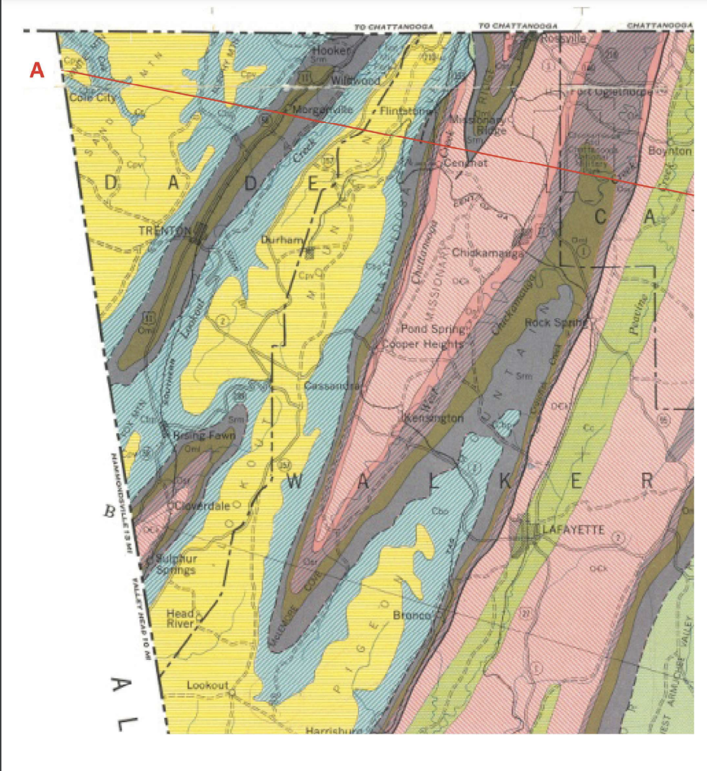 Solved 4. (6 ﻿pts) ﻿Examine the map and the ages of the rock | Chegg.com
