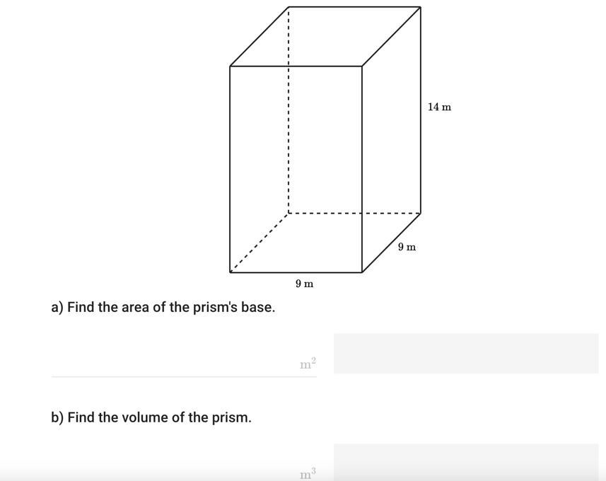 how to find the area of the prism's base