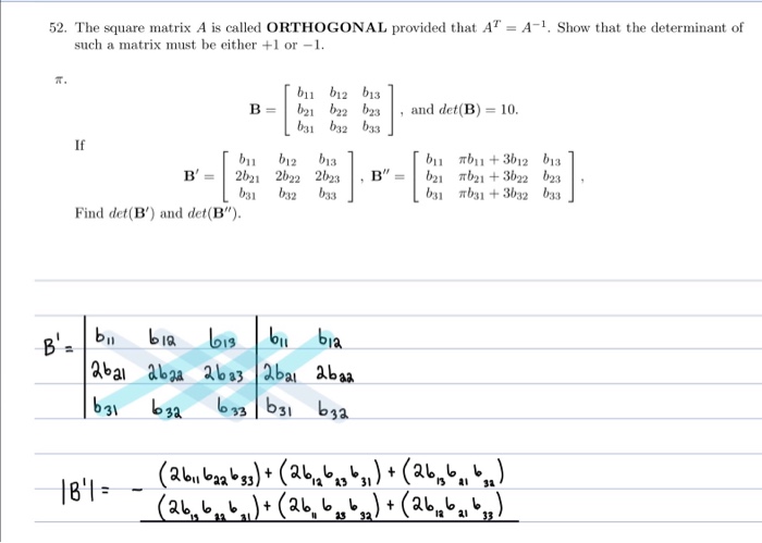 Solved 52. The square matrix A is called ORTHOGONAL provided | Chegg.com