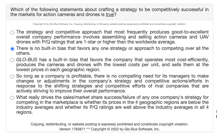 Solved Which of the following statements about crafting a | Chegg.com