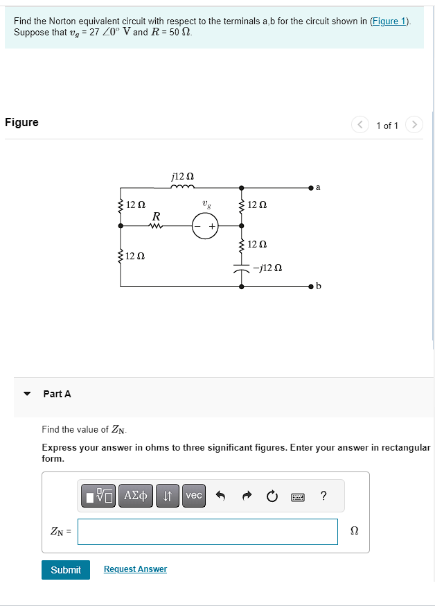 Solved Find The Norton Equivalent Circuit With Respect To | Chegg.com