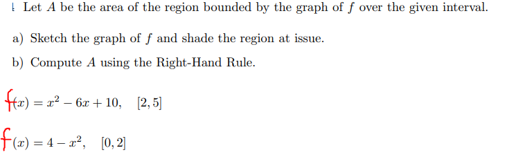 Solved [ Let A be the area of the region bounded by the | Chegg.com