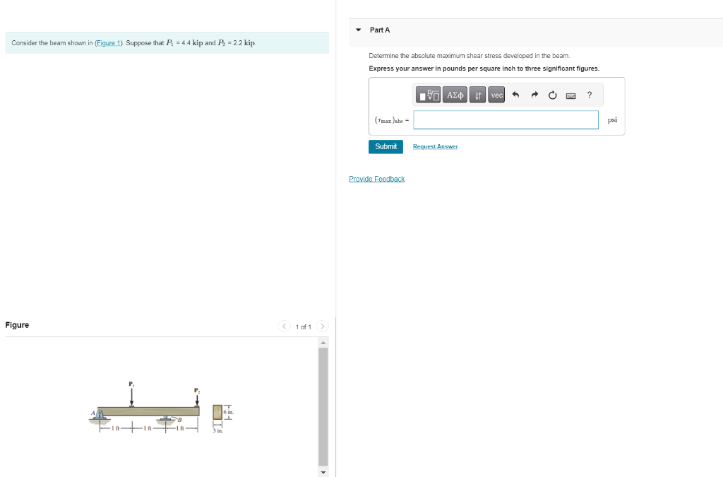 Solved Consider The Beam Shown In (Figure 1). Suppose That | Chegg.com