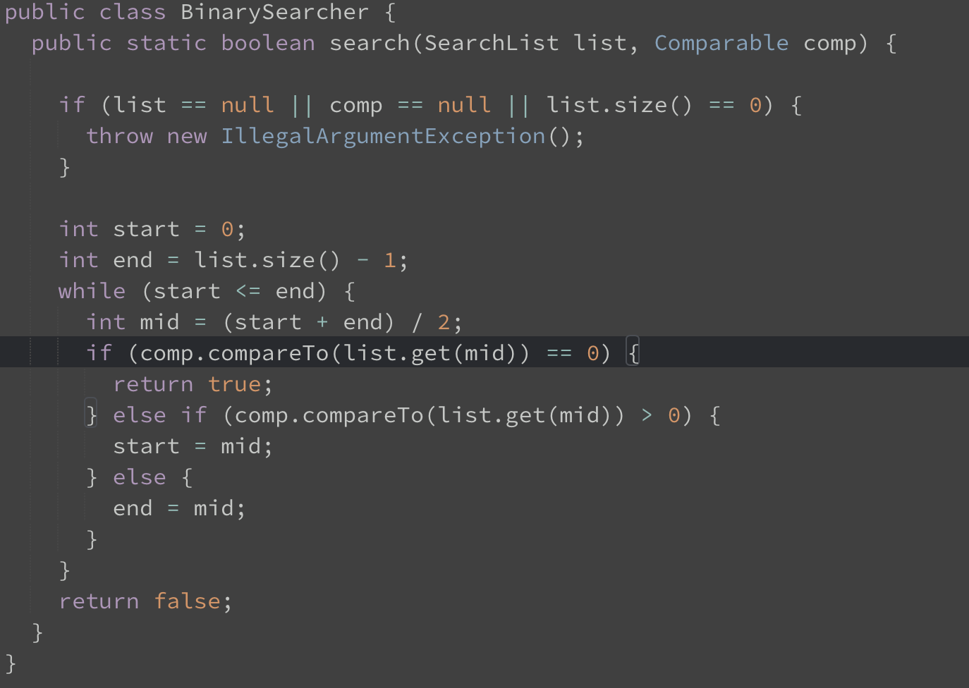 Solved Let's implement a classic algorithm: binary search on | Chegg.com