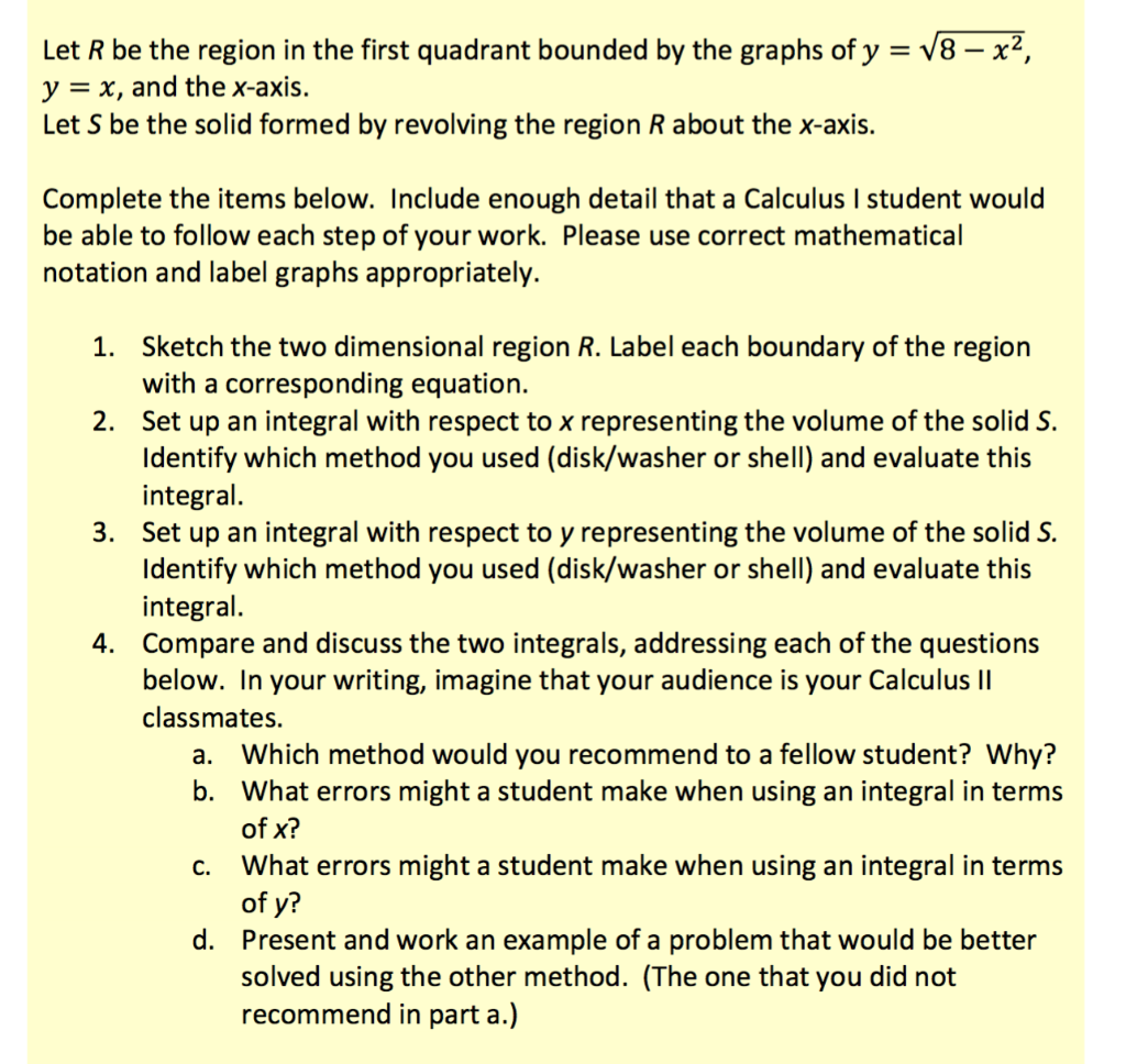 Solved Let R be the region in the first quadrant bounded by | Chegg.com