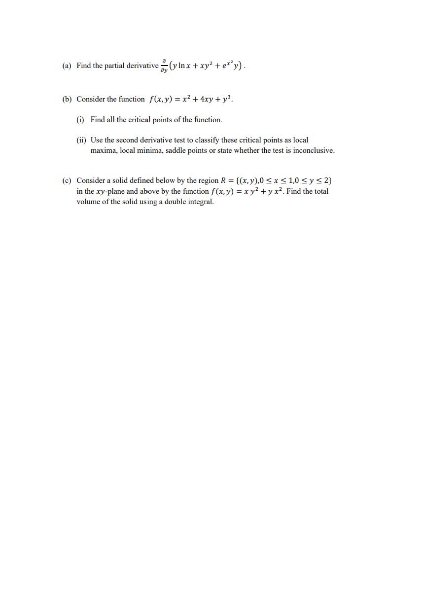 partial derivative of ln x y