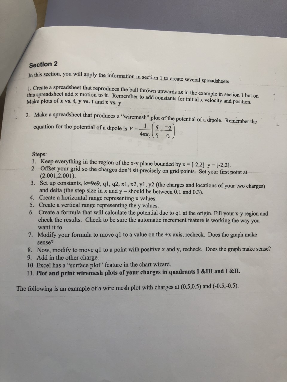 how to draw this for physics lab in excel program | Chegg.com