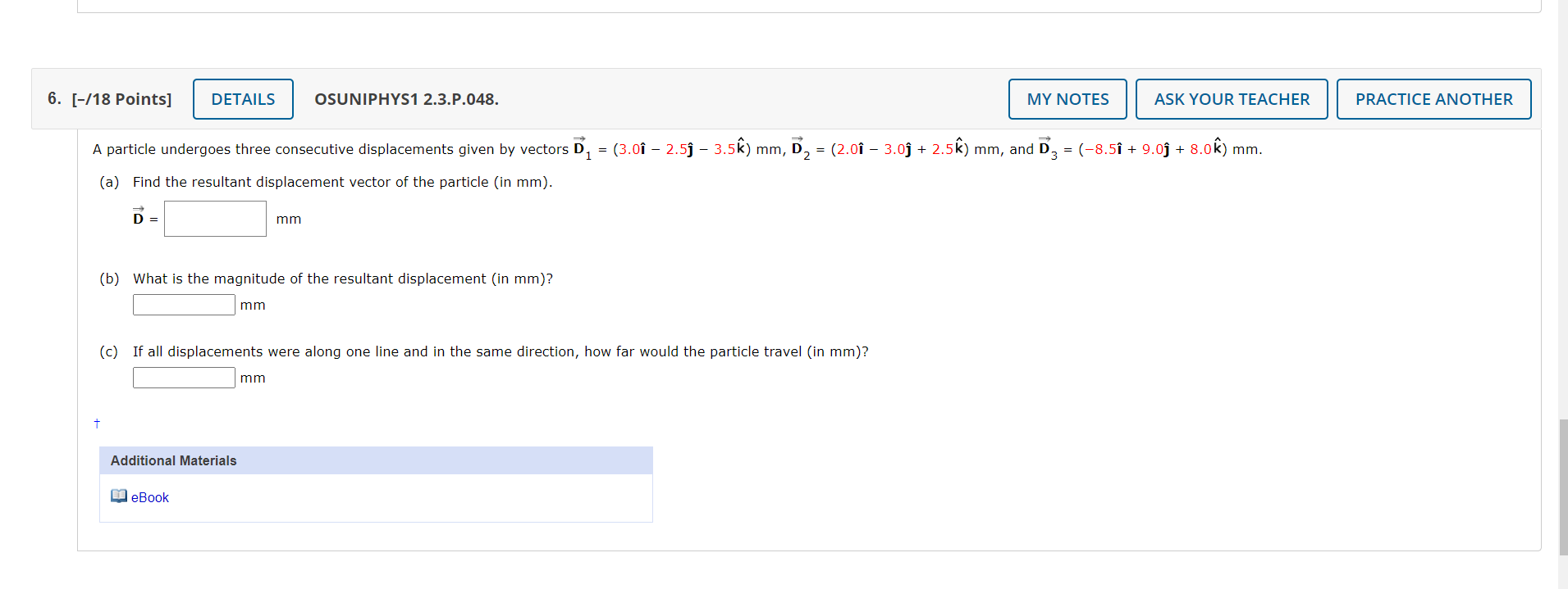 Solved 6 18 Points Details Osuniphys1 2 3 P 048 My Chegg Com