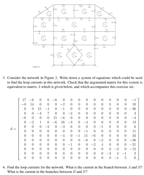 Solved Figure 2 3. Consider the network in Figure 2. Write | Chegg.com