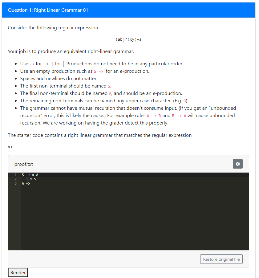Solved Consider the following regular expression. | Chegg.com