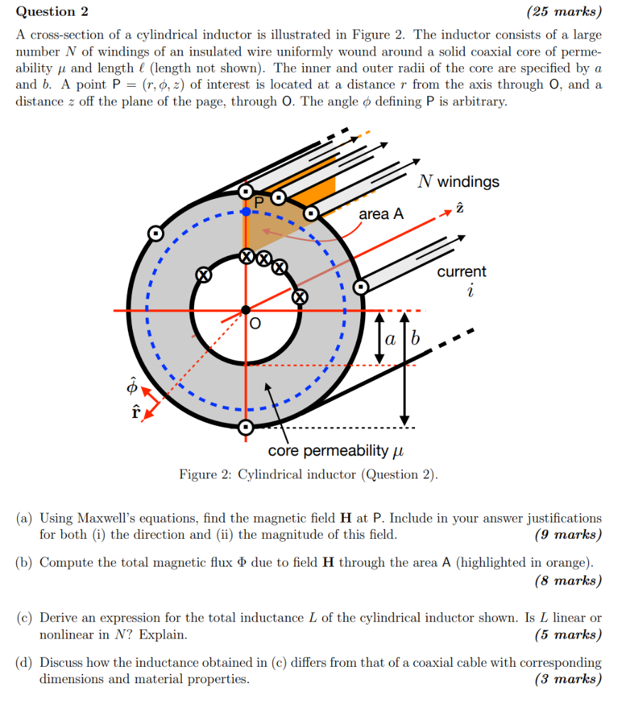 Solved Question 2 (25 marks) A cross-section of a | Chegg.com