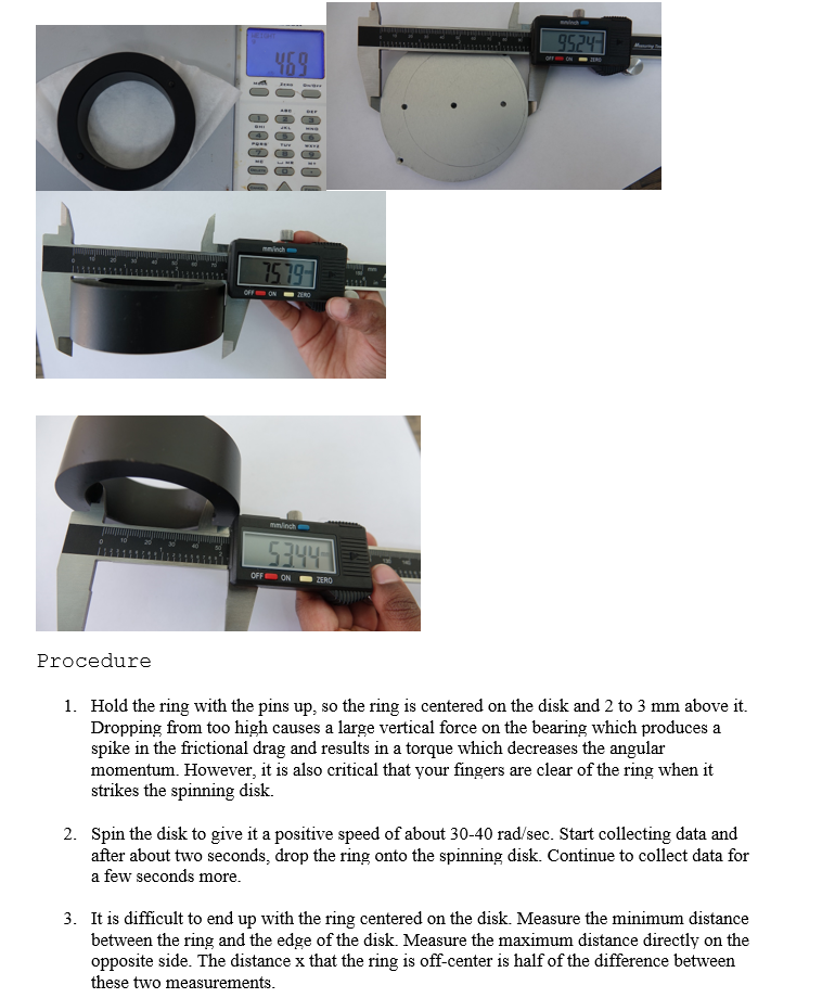 Solved Introduction A nonrotating ring is dropped onto a