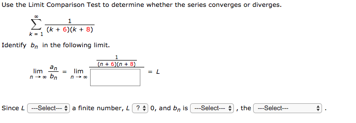 Solved Use the Limit Comparison Test to determine whether | Chegg.com