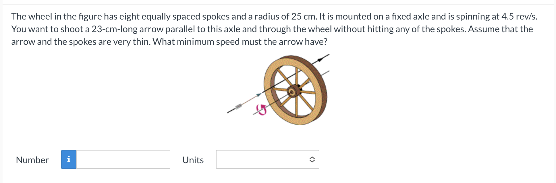 Solved The wheel in the figure has eight equally spaced | Chegg.com