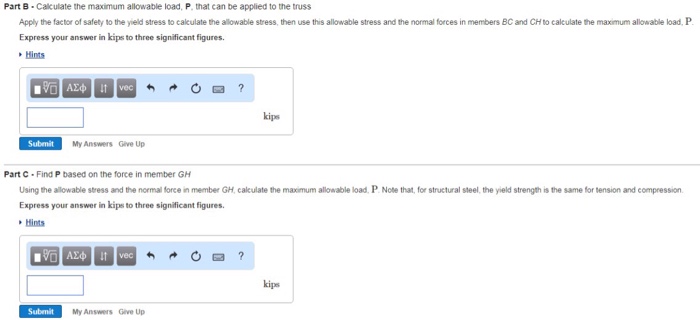 Solved Item 6 Learning Goal: To calculate allowable stress | Chegg.com