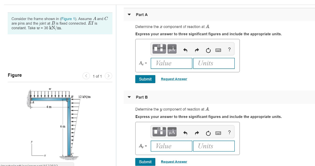 Solved Part A Consider the frame shown in (Figure 1). Assume | Chegg.com
