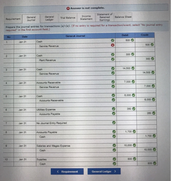 Solved E313 Recording and Posting Accrual Basis Journal