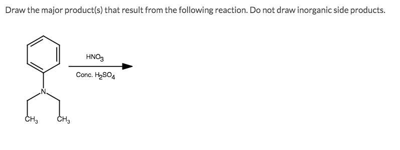 Solved For the following reaction, draw the major organic | Chegg.com