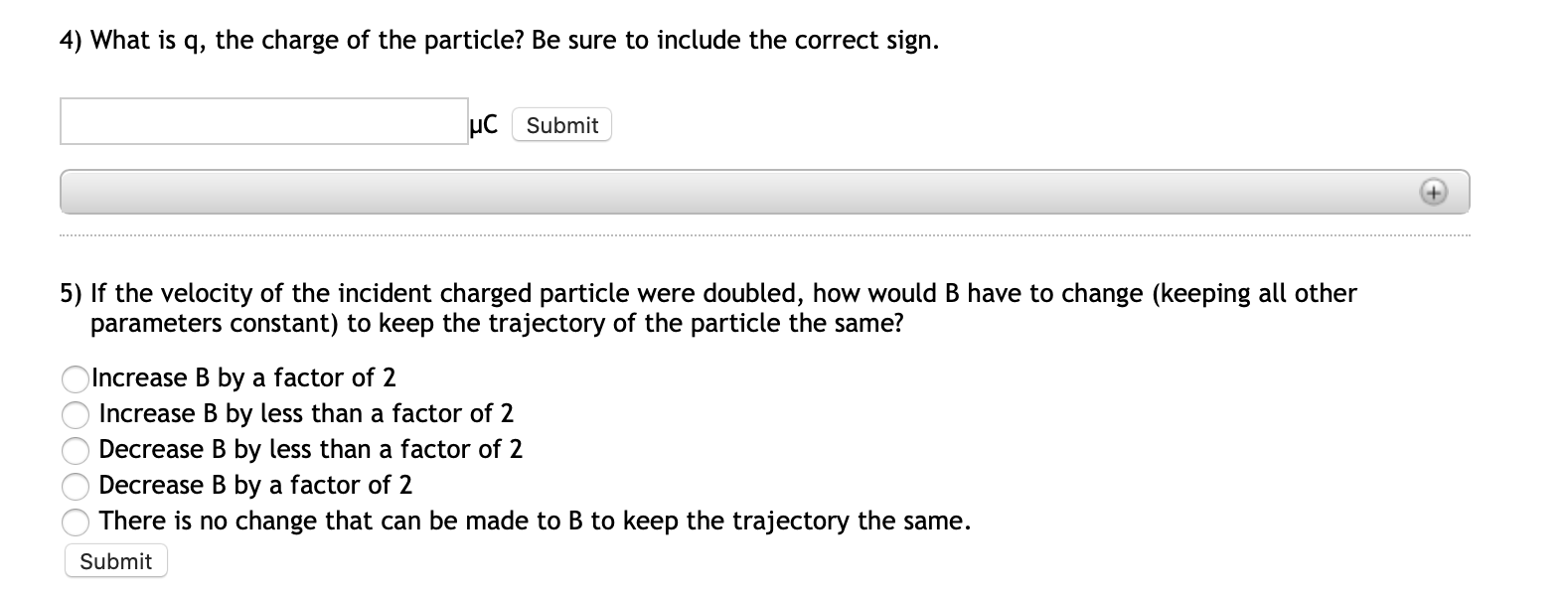 Motion In A Magnetic Field 1 1 2 3 4 5 6 A Charged Chegg Com