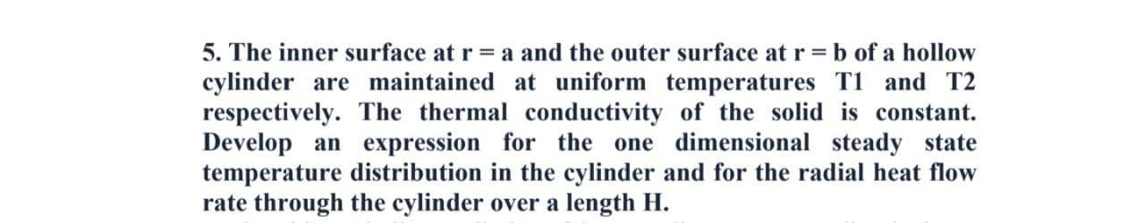 Solved 5. The inner surface at r= a and the outer surface at | Chegg.com