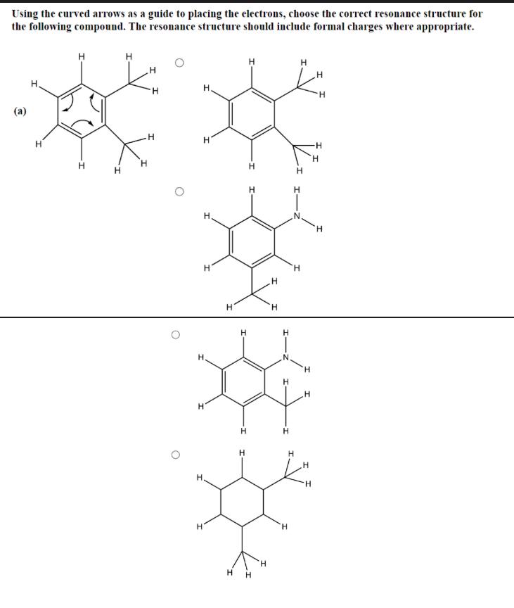 Solved Using the curved arrows as a guide to placing the | Chegg.com
