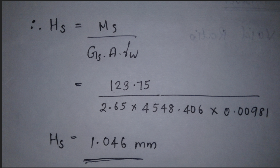 Part a one dimensional consolidation test a chegg