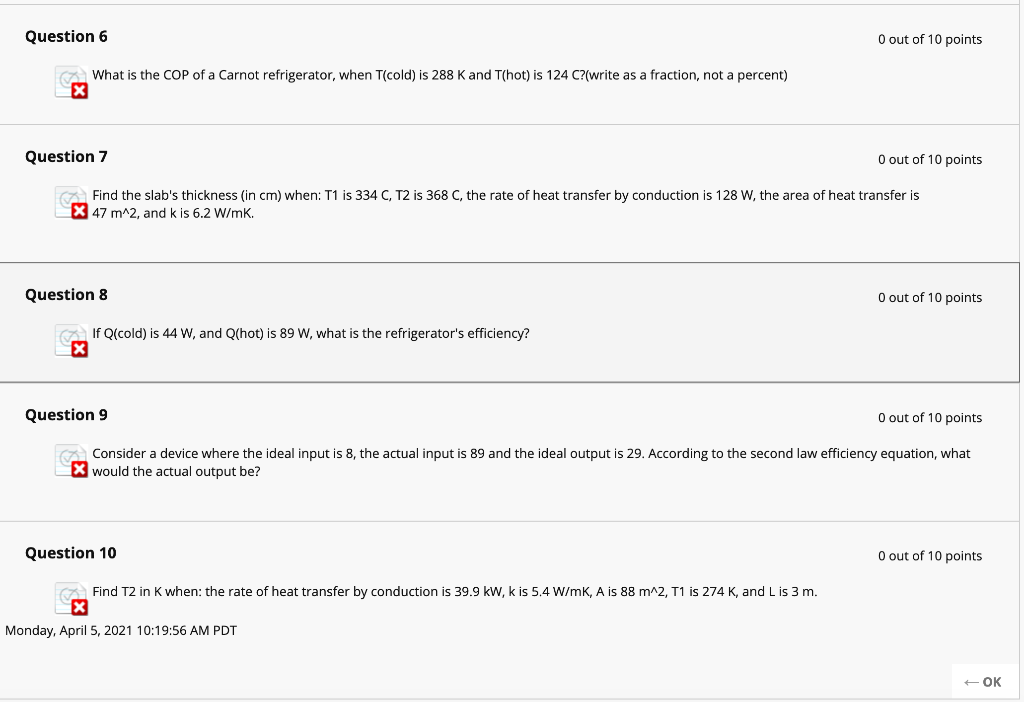 Solved Question 1 8 Out Of 10 Points The Coefficient Of P Chegg Com