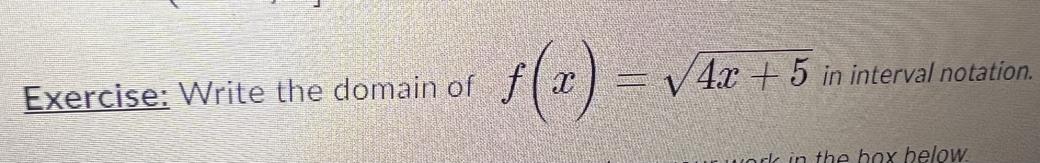 Solved f(x)=4x+5 | Chegg.com