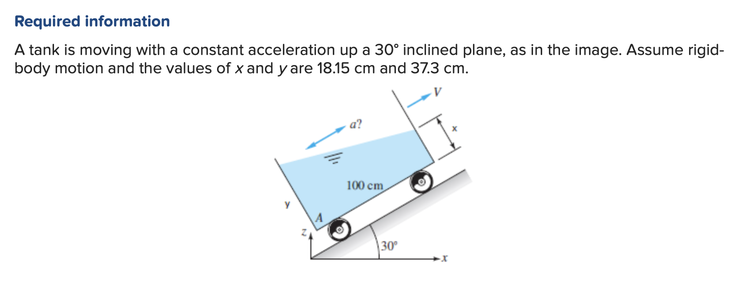 Solved Required information A tank is moving with a constant | Chegg.com